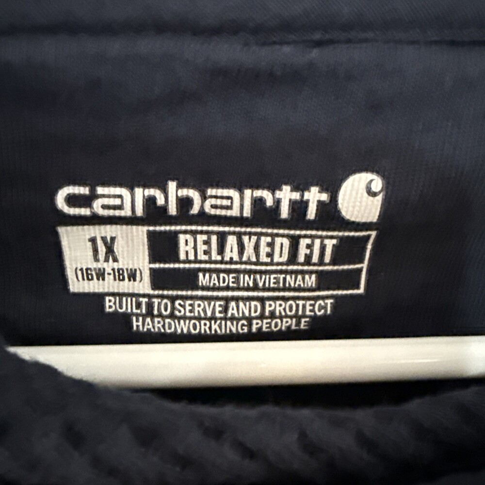 Carhartt Relaxed Fit Waffle Hoodie 1XL - Picture 2 of 3